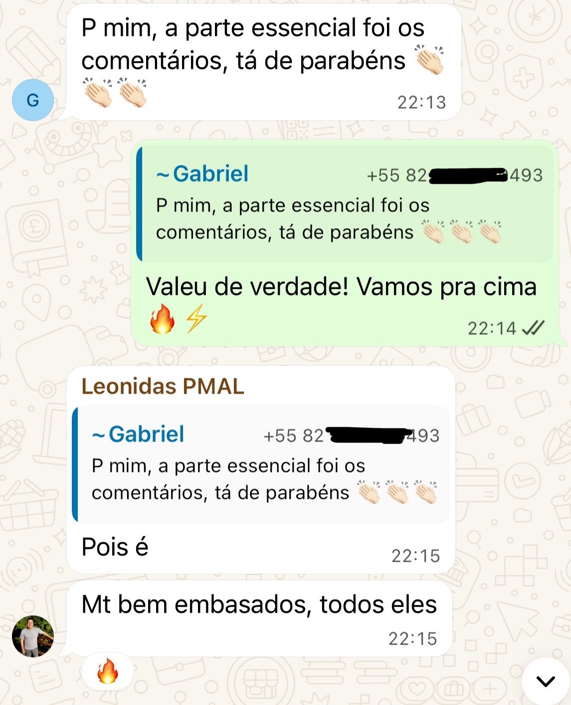 Depoimento aluno PMAL